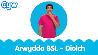 Arwyddo BSL  Diolch  BSL Signed Kids Song  Thankyou Welsh Cymraeg [upl. by Devora]