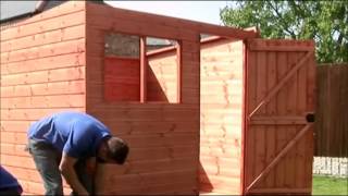 How to build a standard pent shed by Taylors Garden Buildings [upl. by Daigle257]