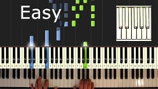 Coldplay  Clocks  piano tutorial easy  how to play  synthesia [upl. by Lay178]