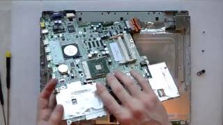 Fujitsu Siemens AMILO A1640 laptop disassembly take apart teardown tutorial [upl. by Trub784]