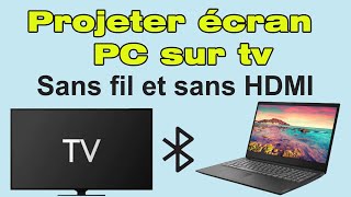 Comment connecter son ordinateur à sa télé en Wifi et sans hdmi caster pc sur TV Samsung [upl. by Hocker]