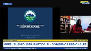 Cuarta Subcomisión Mixta de Presupuestos  08 de Octubre 2024 [upl. by Dollie]