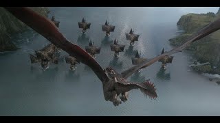 Daenerys DESTROYS Iron Fleet and Golden Company DRACARYS [upl. by Giustino178]