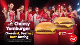 Jollibee Cheesy Yumburger Cheesiest Beefiest BestTasting [upl. by Mialliw]