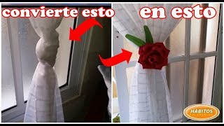 3 Ideas para sujetar las cortinas y darle mucho GLAMOUR TIENES QUE VERLO [upl. by Mireielle]