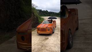 Handmade Wooden Car 🥰 shorts ytshorts [upl. by Janenna]