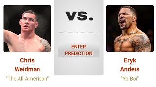 Chris Weidman VS Eryk Anders  UFC 309 Preview amp Picks  Pinoy Silent Picks [upl. by Ahsasal]