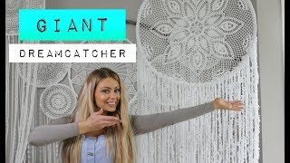 DIY How to Make a Giant Crochet Dream Catcher [upl. by Matias212]