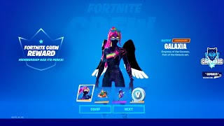 Unlocking Fortnite Crew Reward  Galaxia Fractured World BackBling Cosmic Llamacorn in Fortnite [upl. by Fregger]