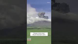 Volcanic Eruption Sends Ash Almost Two Miles High shorts [upl. by Sofer]