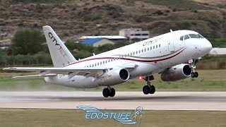 Cityjet Sukhoi Superjet 100 Takeoff  Split Airport LDSPSPU [upl. by Karli]