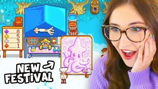 NEW SQUID FESTIVAL 🐔 12  Stardew Valley 16 Streamed 41524 [upl. by Khalin]