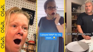 WAP reaction parents  Cardi b feat Megan Thee Stallion  WAP  Funny Tik Tok Compilation 10 [upl. by Mccormac]