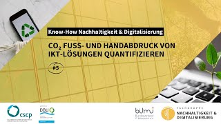 CO₂ Fuß und Handabdruck von IKTLösungen quantifizieren [upl. by Hurd392]