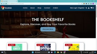 Bookstore Website developed using Html Css Javascript amp Php [upl. by Stine877]