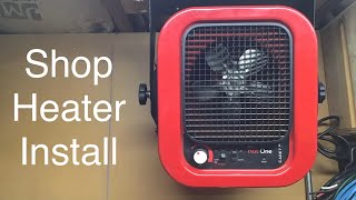 Installing a 240V outlet for a shop heater Cadet Hot One [upl. by September]