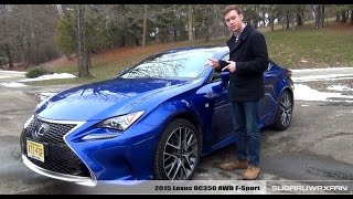 Review 2015 Lexus RC350 AWD FSport [upl. by Kizzee]