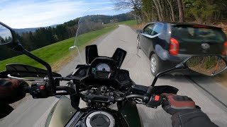 I Prefer Small Roads Pt1  Versys 650  On Board  Raw [upl. by Ahsie]