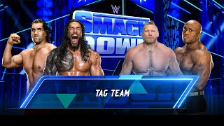 FULL MATCH  THE GREAT KHALI amp ROMAN REIGNS VS BROCK LESNAR amp BOBBY LASHLEY [upl. by Garlen]