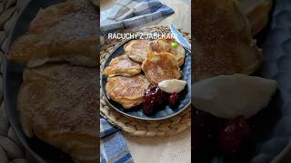 RACUCHY Z JABŁKAMI racuchy racuchyzjabłkami placki pancake sniadanie shortsviral shortvideos [upl. by Brigitta]