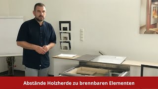 Abstände Holzherde zu brennbaren Elementen  Was ganz wichtig ist [upl. by Boehike]