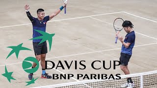 HIGHLIGHTS DAVIS CUP Greece vs Philippines DOUBLES Match [upl. by Nadya]