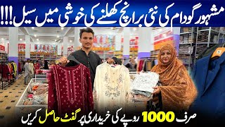 Karachi wholesale cloth marketWN Fashion New Branch Opening Mega Sale  Leftover GodamChef Uzma [upl. by Osana]