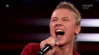 Wiktoria Tracz – „RockampRollin Love” – Sing Off – The Voice Kids Poland [upl. by Ashlie]