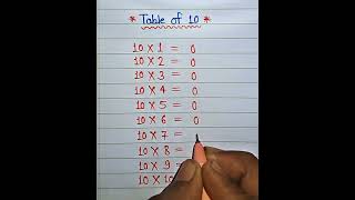 Table of 10 maths trick mathstricks [upl. by Hourigan636]