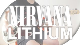 Nirvana  Lithium  Drum  Bass Cover with Play Along Tabs [upl. by Akinohs]