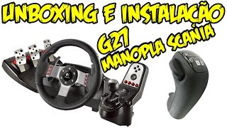 MINHA NOVA MANOPLA  MANOPLA DA SCANIA PARA LOGITECH G27 [upl. by Reteip]