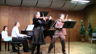 quotLullaby for Hquot for 2 Violins and Piano Koen Dejonghewmv [upl. by Mezoff]