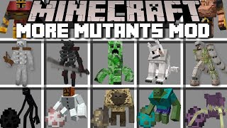 Minecraft MORE MUTANT CREATURES MOD  DANGEROUS SKELETON ENDERMAN ZOMBIE BEASTS MOD  Minecraft Mods [upl. by Elpmid]