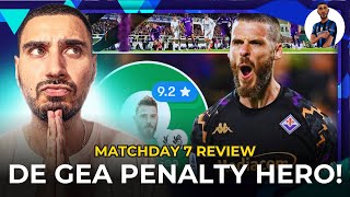 DE GEA SAVES 2 PENS 🔥 MY TOTS TILL NOW 🚨  Serie A Matchday 7 Review 👀 SerieA Calcio [upl. by Maxine]