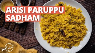 Arisi Paruppu Sadham Recipe  How to make Arisi Paruppu Sadham  Dal Rice  Cookd [upl. by Notnilc]