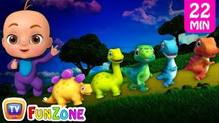 Five Little Dinos amp Many More 3D Nursery Rhymes amp Songs for Kids  Dinosaur Rhymes by ChuChu TV [upl. by Anilegnave]