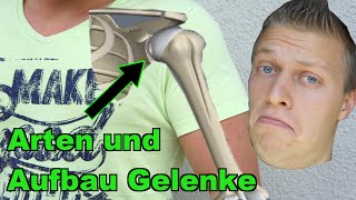 Die Arten und der Aufbau der Gelenke  Prüfungsstoff für Fitnesstrainer BLizenz [upl. by Micki]