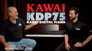 NEW Kawai Digital Piano KDP75  Overview amp DEMO [upl. by Ailliw]