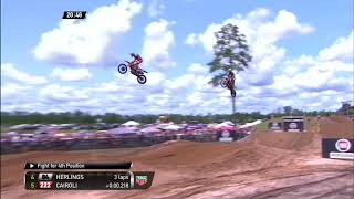 Cairoli vs Herlings Race 1  Monster Energy MXGP of USA [upl. by Onilatac]