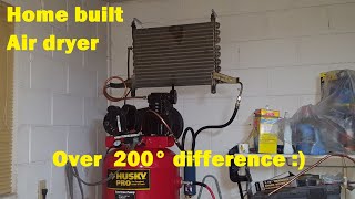 DIY Compressor Air Dryer Aftercooler Water Separator [upl. by Atirihs194]