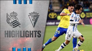 HIGHLIGHTS  LaLiga  J18  Cádiz CF 0  0 Real Sociedad [upl. by Serdna]