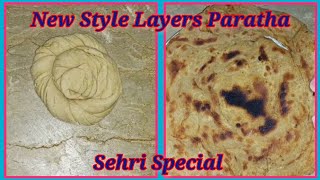 CRISPY LAYERS PARATHA NEW STYLE SEHRI SPECIALparatha breakfast sehri [upl. by Auqenahs934]