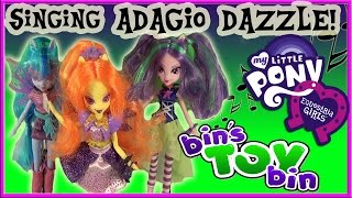 Equestria Girls Singing ADAGIO DAZZLE My Little Pony Doll Review by Bins Toy Bin [upl. by Dreda743]