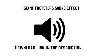 GIANT FOOTSTEPS SOUND EFFECT [upl. by Nicolas]