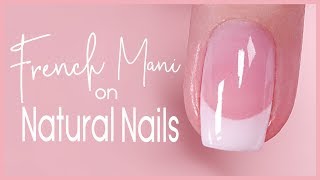 ✨Dip French Tip Tutorial on Natural Nail 💅🏽 [upl. by Hugh]