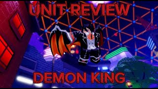 Unit Review Demon King  Anime Defenders [upl. by Arianne]