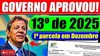 ✅13º salário 2025 1ª PARCELA em DEZEMBRO  Veja o calendário completo [upl. by Knarf]