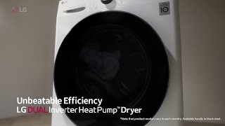 LG DUAL Inverter Heat Pump™ Dryer – Unbeatable Efficiency​ [upl. by Alcine]