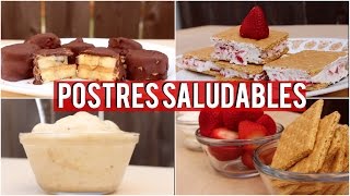 POSTRES SALUDABLES  RECETAS FACILES Y ECONOMICAS Sin Horno [upl. by Ithsav741]