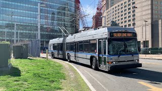 Trolleybuses in Boston  Silver Line Way [upl. by Suoirrad]